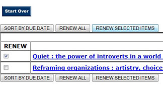 Renewing Materials From Your List