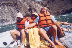 Bennett Family on Colorado River Trip, 1986