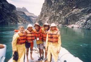 Paul Bennett, John Bennett, Bennett's Nephews on Colorado River Trip, 1986