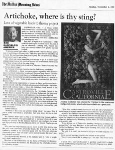 Dallas Morning News Article, Nov. 1988