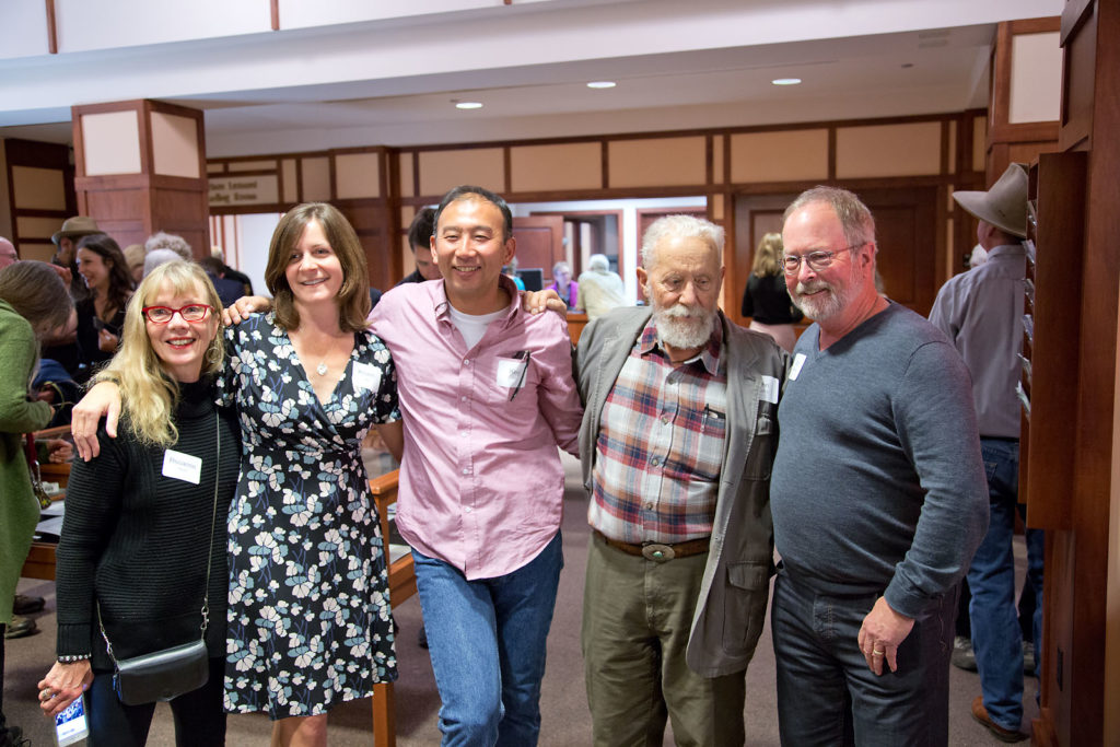 Rosanne Olsen, Kristen and Keiji Iwai, John Running, and Ted McMahon