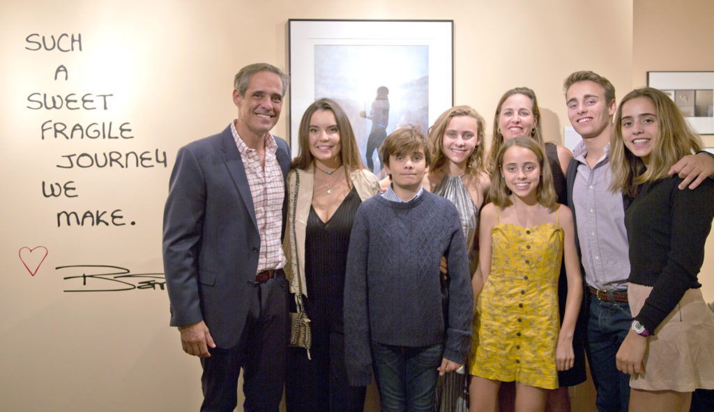 (L-R) Steve, Andrea, John, Lauren, Katie, Chantal, Charlie, and Gabi Bennett