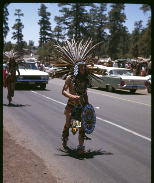 Image of Pow-Wow Parade in Flagstaff, 1963