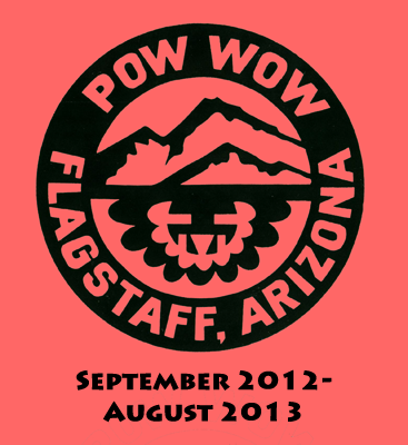 Flagstaff All-Indian Powwow circle display;Special Collections and Archives, Northern Arizona University, Flagstaff, AZ, September 2012-August 2013