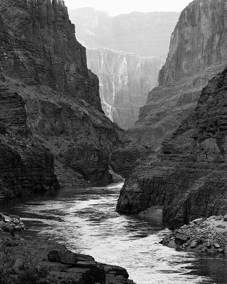 This image shows the Colorado River through the Grand Canyon in Arizona.