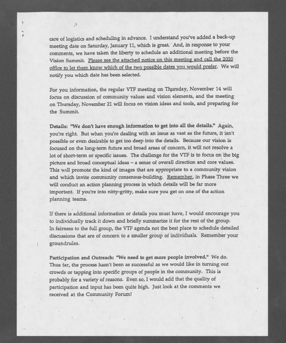 Memo from Steven Ames to the Flagstaff 2020 Vision Task Force Re: Thoughts on 2020 Vision Task Force (page 3)