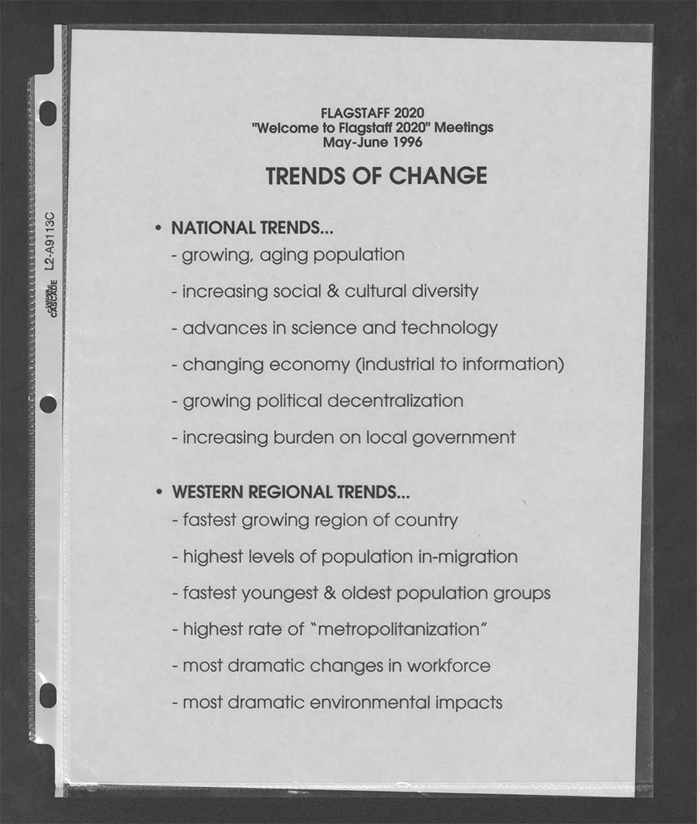 Trends of Change overhead