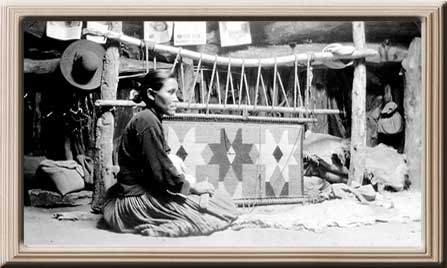 Hazel weaving.  NAU.PH.226.142   Florence Barker 1924. (detail)