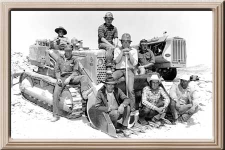Utco Uranium Corp.  Navajo miners near Cameron, Arizona.  NAU.PH.85.3.94.188  Fronske Studio  1956.